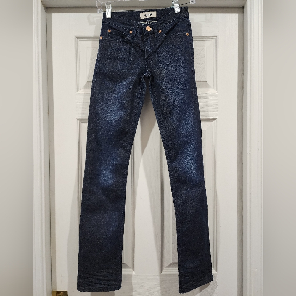 Acne Dark Blue Straight Women's Jeans